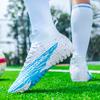 2024 Men's Soccer Shoes Large Size Ultralight Football Boots Boys Sneakers Non-Slip AG/TF Soccer Cleats Ankle Boots Unisex