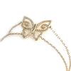 [K9126] - White Gold 'Butterfly' Gold Plated Bracelet