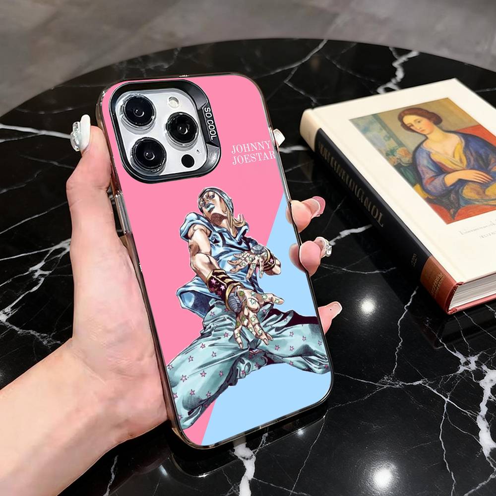 Чехол для телефона J-Joestar из J-Jojo J-Johnny-JJES для iPhone 17,16,15,14,13,12,11 Plus,Pro Max,XS, Цветной Серебристый Черный Чехол