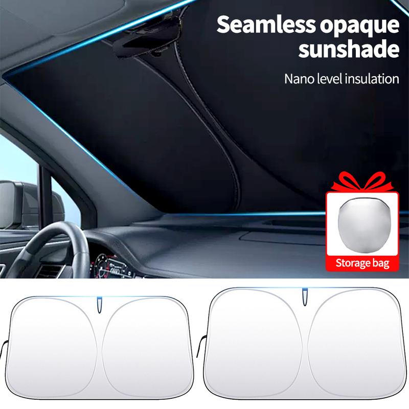 Car Sunshade Umbrella Parasol Cars Front Windshield with 360°Rotation Bendable Handle Car Sunshade for Summer Outdoor Protection