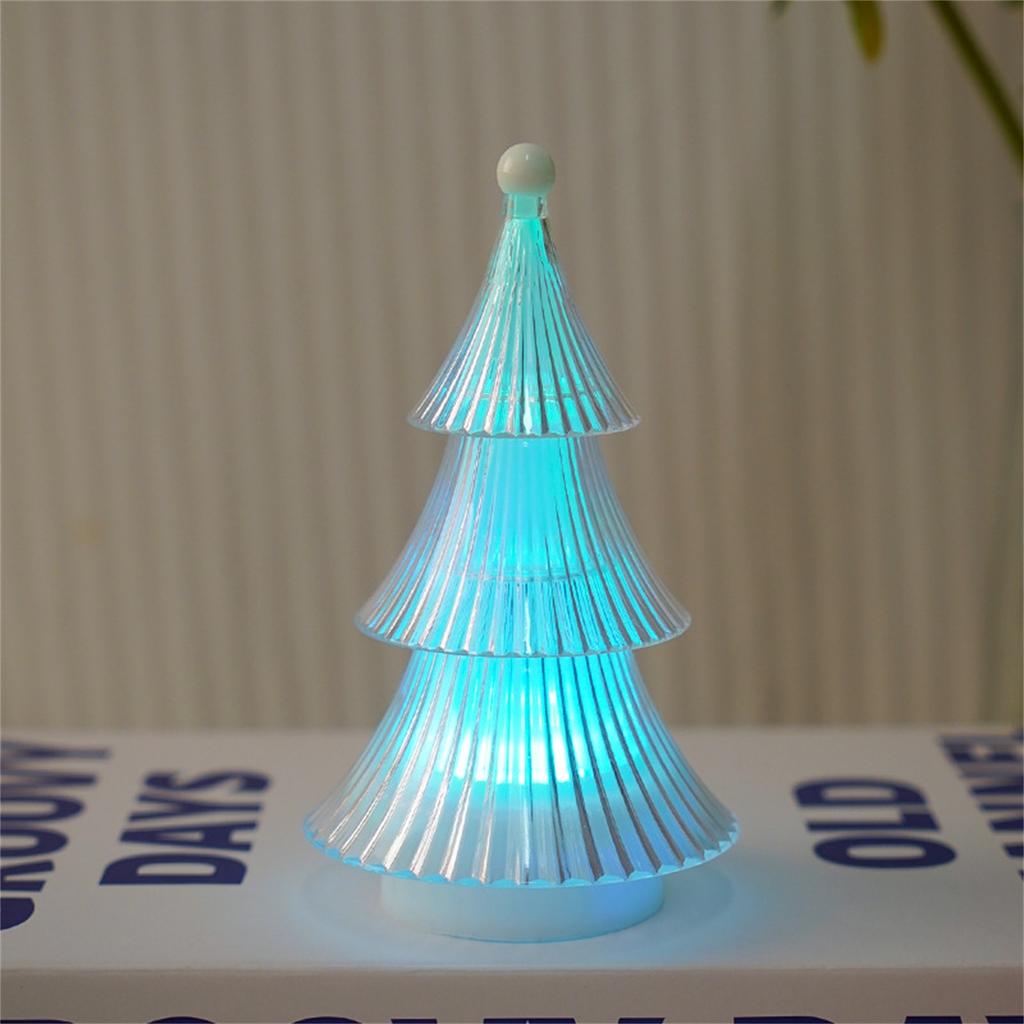 Хрустальная рождественская елка, свеча, лампа, настольное украшение, атмосфера, маленький ночник, украшение, атмосфера, свет, рождественское украшение