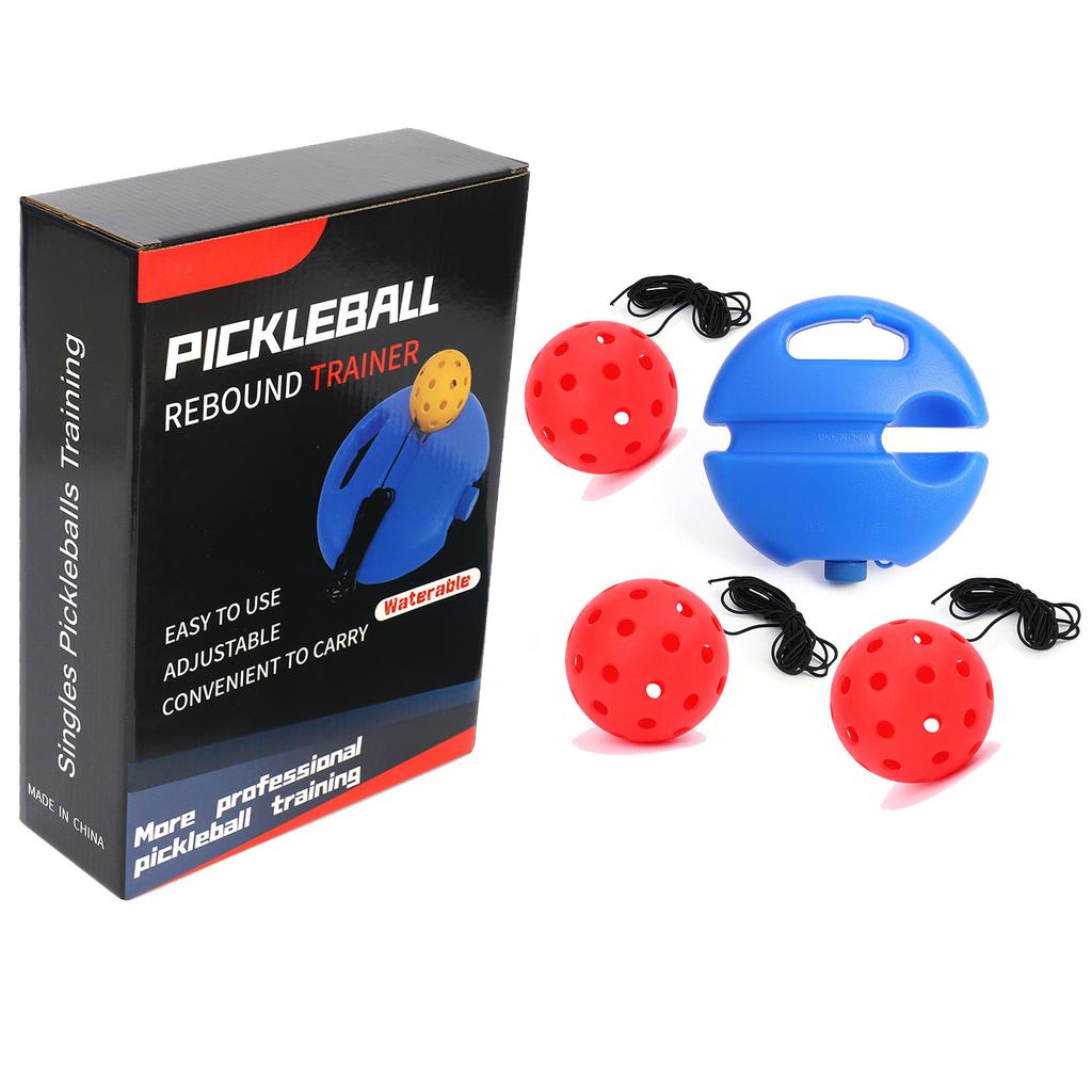 Pickleball Trainer Spare Ball Elastic String Color Box Package Holed Balls Pe High Elastic with Wire