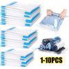 1-10PCS Vacuum Bag and Pump Cover for Clothes Storing Large Plastic Compression Empty Bag Travel Accessories Storage Container