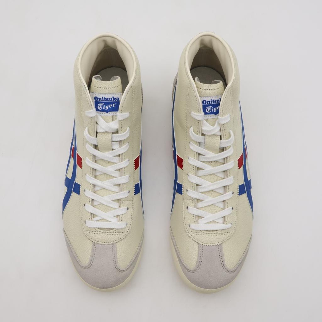 1183B577-102 Onitsuka Tiger Mexico Mid Runner Белый Синий (Мужской)