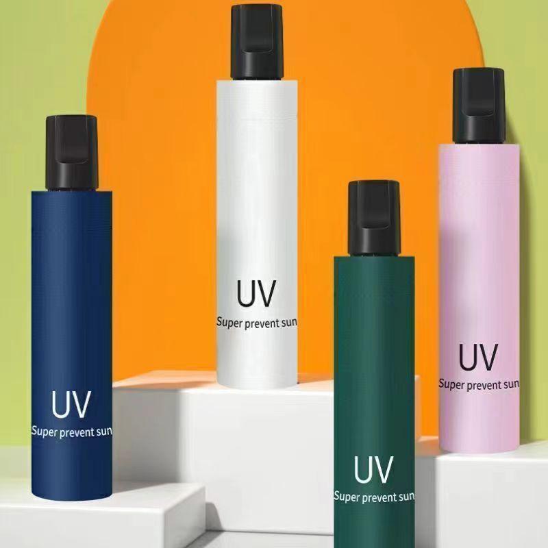 Автоматический складной зонт с 24 спицами для защиты от солнца и дождя с длинной ручкой — идеальный вариант для студентов, компактный и стильный