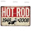 Hot Rod Garage Винтажная Металлическая Табличка Жестяная Табличка Винтажная Декоративная Табличка Домашний Настенный Декор Табличка для Бара Домашний Декор Постер Дропшиппинг