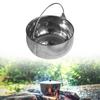 Camping Pot 1.5L Lightweight Practical Non Stick Compact Hanging Cooking Stockpot for Beach BBQ
