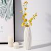 1PC Modern Plastic Flower Vase Flower Pot Imitation Ceramic Flower Vase White Home Decor