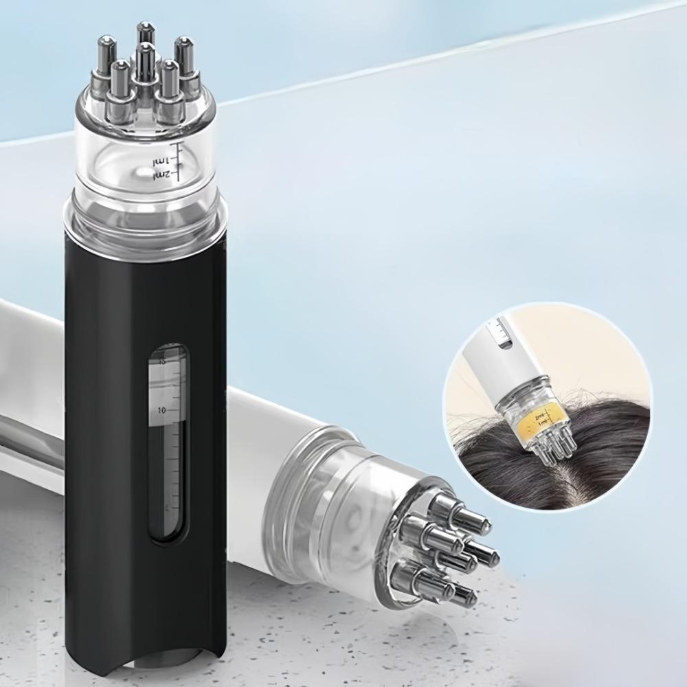 Scalp Applicator Portable Essential Oil Roller Applicator Massage Comb for Scalp Anti Hair Loss Care Medication Delivery Tool