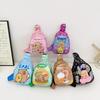 Kids Cartoon Crossbody Bag Lightweight Nylon Sling For Preschool Daily Use