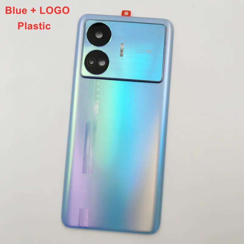 Задняя крышка для Realme GT Neo5 SE, крышка батарейного отсека GT Neo 5 SE, корпус задней двери с клейким логотипом для объектива камеры