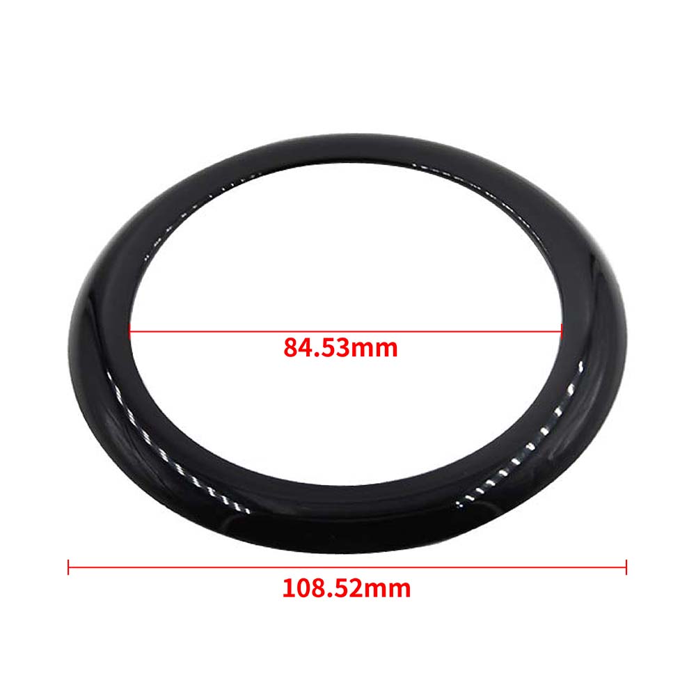 AIFR4 Car Rear Badge Logo Emblem Ring Trim Decorative Cover Sticker For BMW 1 Series M135i M140i F20 F21 Trunk Door Decoration