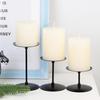 1 Set Iron Candlestick Modern Elegant Candle Holder Stable Base Candle Stand for Weddings Parties Home Decor Adult Sex Wear