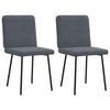 VidaXL Dining Chairs Set of 2 Dark Grey Velvet 4101134