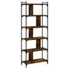 VidaXL Bibliothèque 6 niveaux chêne fumé 76x32x192cm bois d'ingénierie 833947