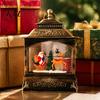 Seasonal Ornament for Christmas Snow Globes with LED Light, Light Up Sphere Decorative Holiday Gift Kids Lantern, Battery/USB Powered Swirling Glitter