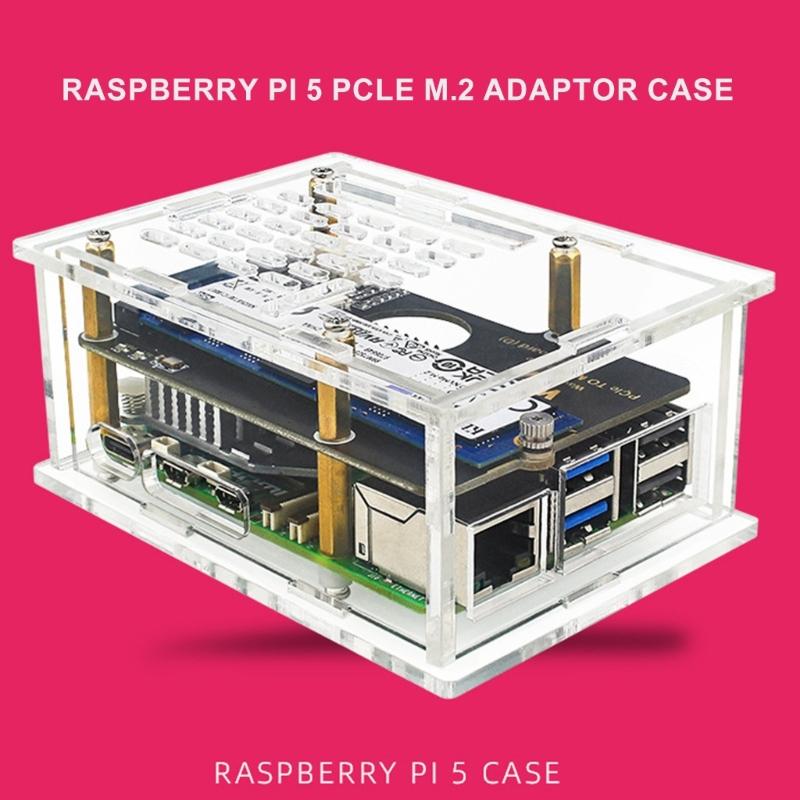 Корпус PCIe M.2 NVMe SSD с радиатором/без него или платой расширения для повышения производительности Raspberry Pi 5