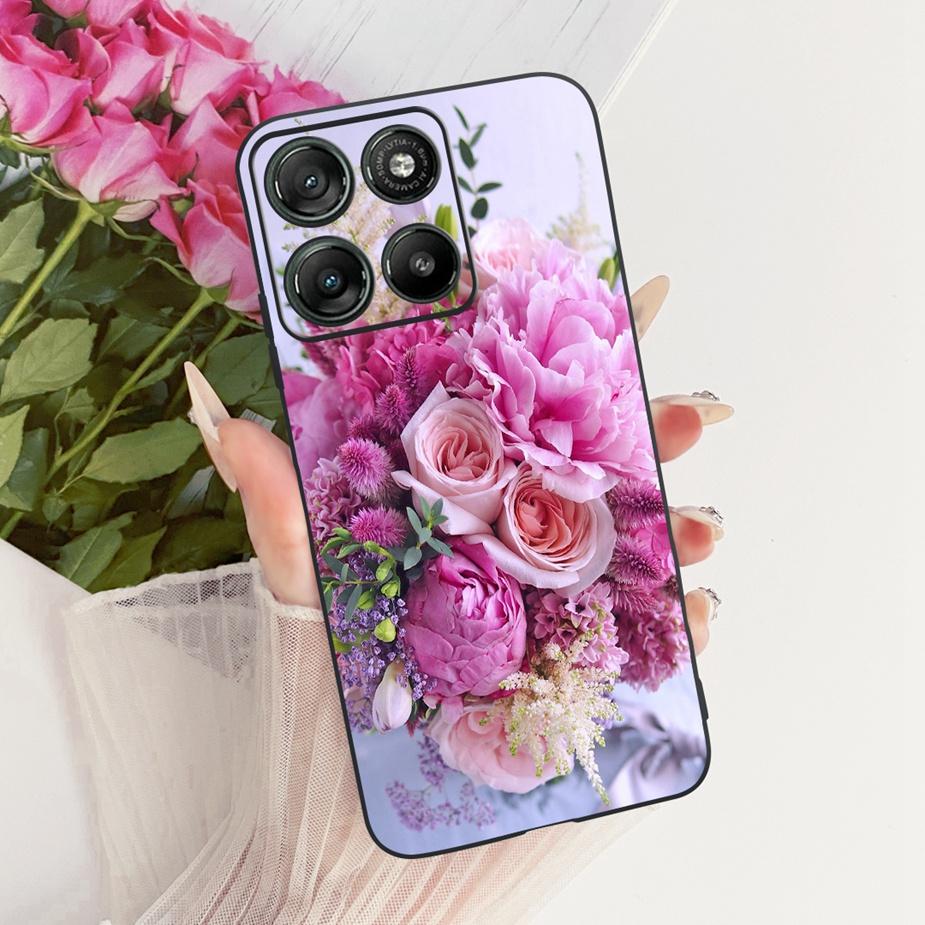 Для Motorola Moto G77 5G Чехол XT2621-4 Роскошный Чехол с Рисунком Цветов Мягкий Силиконовый Чехол Для Moto G67 G 77 MotoG67 MotoG77 5G Сумки