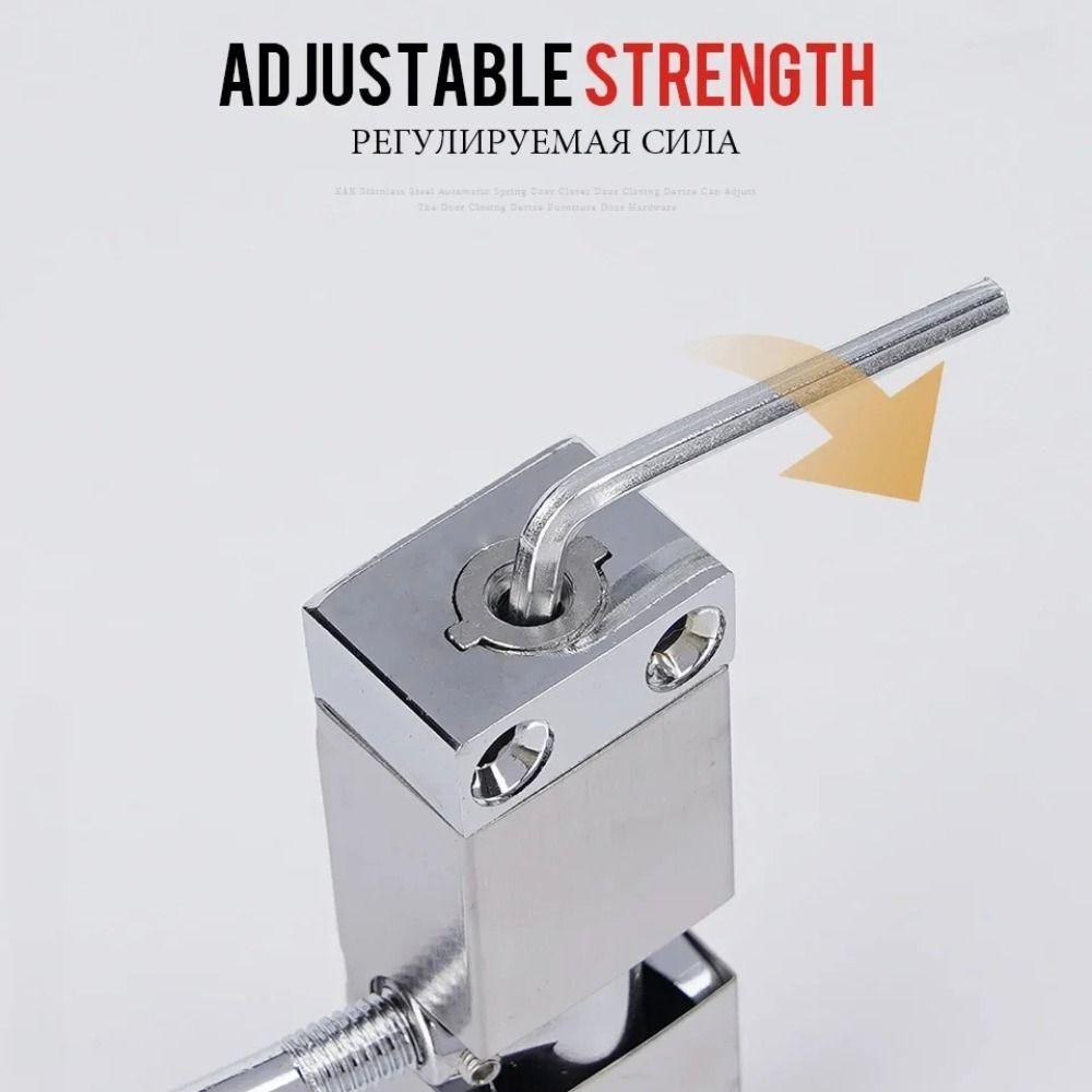 Aluminum Zinc Zinc Alloy Door Closing Hinge Safety Spring Door Closer Automatic Door Closer Furniture