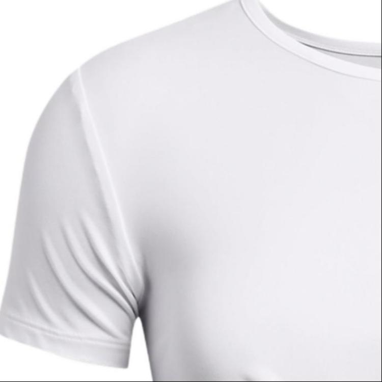 Under Armour Футболка Ua Motion Crossover Solid Logo Knot Design с круглым вырезом и коротким рукавом, женские топы, белый цвет 1383647-100