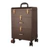 Universal Brake Wheel Trolley: Multi-Layer Large Nail & Tattoo Storage Makeup Box