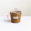 Handmade Pastoral Woven Rattan Flower Basket for Creative Arrangements and Succulent Decorations