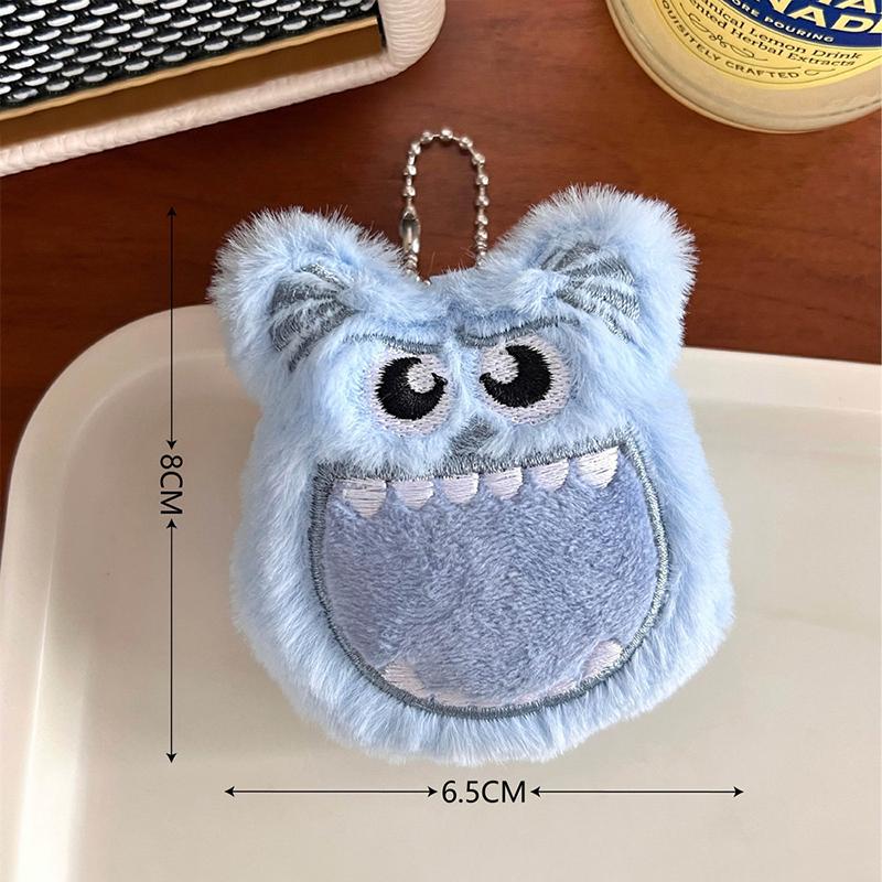 Cute Monsters Doll Keys Keychain Girls Cartoon Car Keyring Kawaii Women Bag Accessories Pendant Plush Doll Keychain