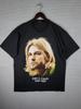 26 Футболка Kurt Cobain Nirvana размер XL Большое лицо двусторонняя черная памятная Унисекс Футболка