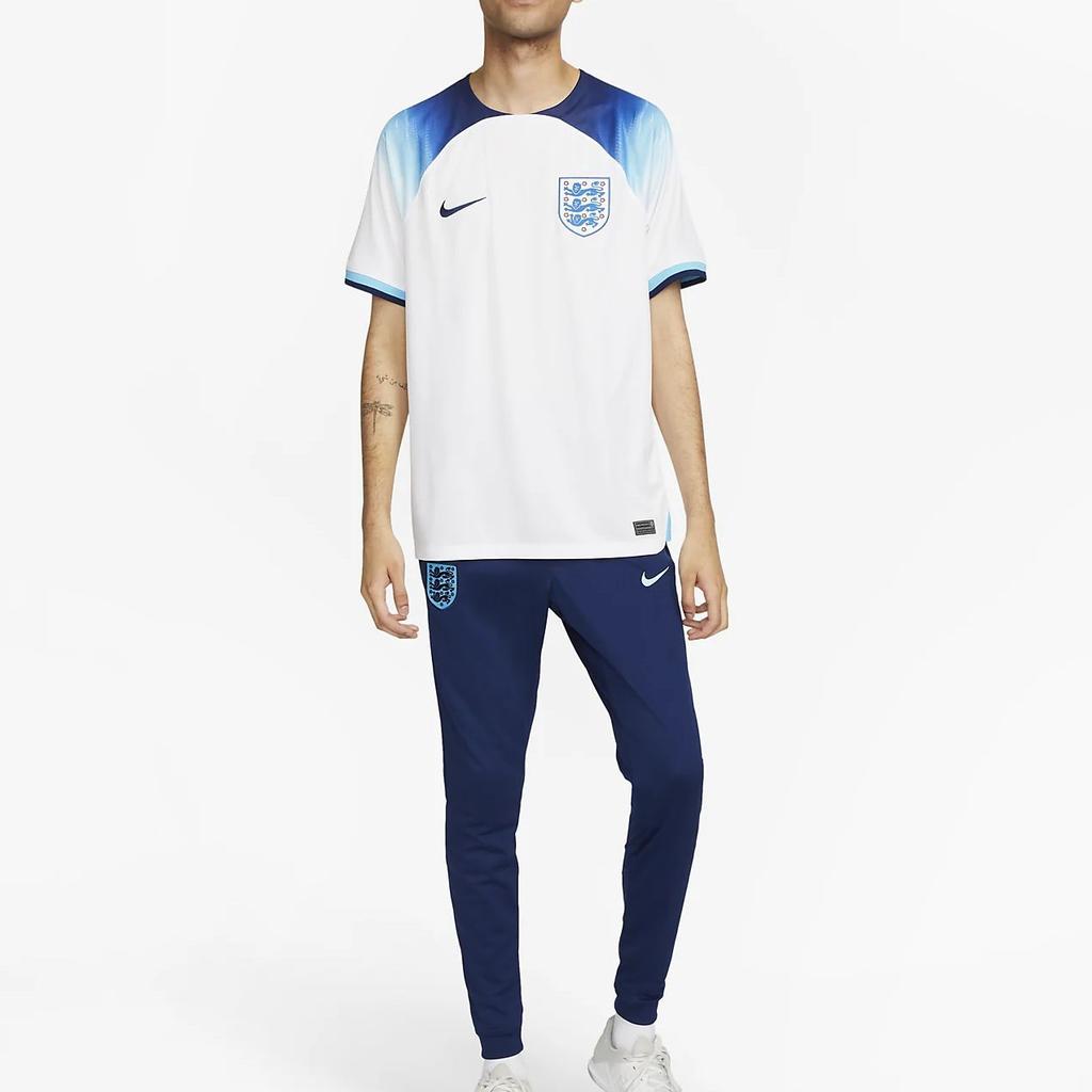 Nike Домашняя майка стадиона Англии 2022/23, белая/синяя Fury/Blue Void, мужская уличная одежда DN0687-100