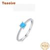 Tancise Classic 925 Sterling Silver Zircon Ring Ladies Jewelry Wedding Promise Party Gift