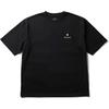 Snow Peak Новый стандартный логотип Футболка Мужской крой Сшитая Черный S nSd TS 25au003
