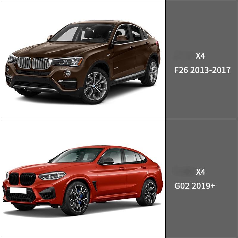 Козырек на окно автомобиля для BMW X4 F26 G02 Защита от дождя Дефлекторы Тент Накладка Молдинг Внешняя полоса Боковая хромированная накладка на окно Аксессуары