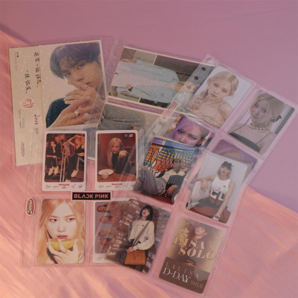 Kawaii D-образное кольцо 3 дюйма Kpop переплет для фотокарточек большой емкости идол фотокарточка альбом фотокарточки коллекционная книга