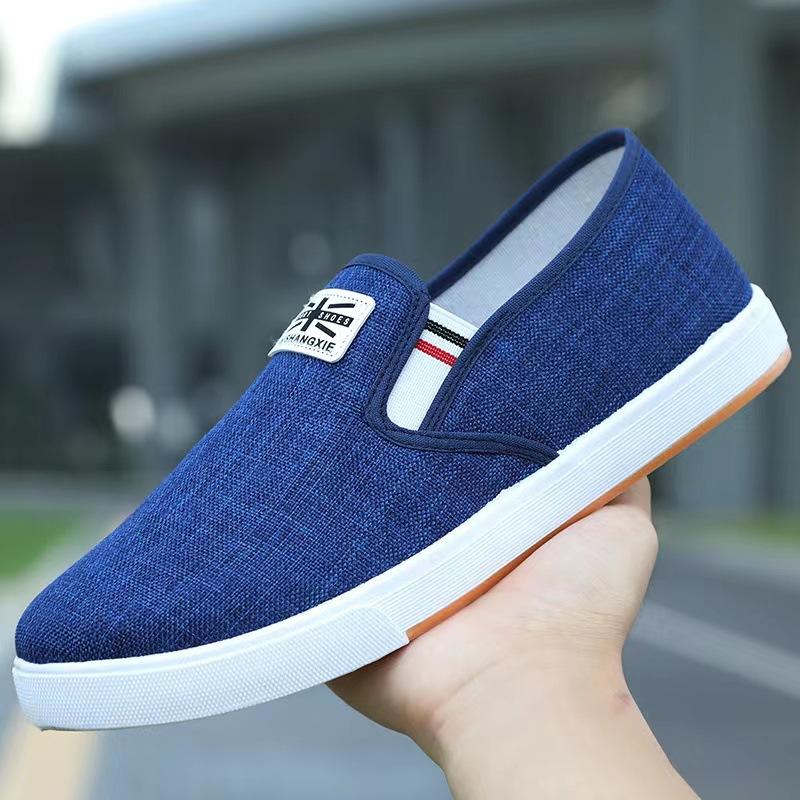 Old Beijing Men's Cloth Shoes Non-slip Wear-resistant Low-top Sneakers Canvas Men's Shoes