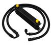 Black 7 Rows Oil Cooler With 2PCS AN10 Nylon Stainless Steel Braided Hose