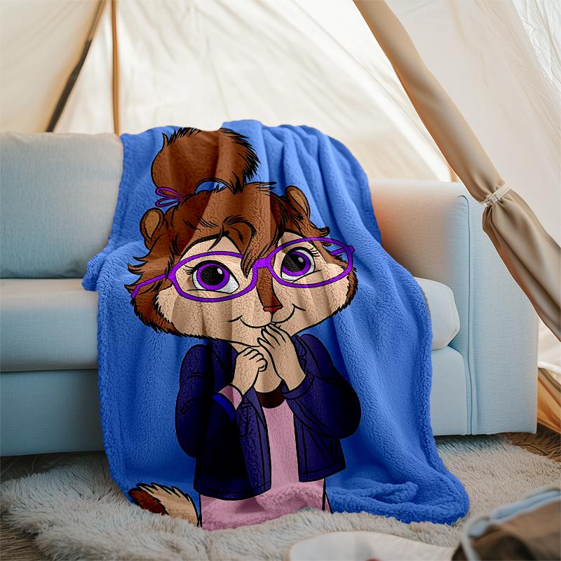 Alvin Chipmunks Theme Printed Blanket Perfect For Couch Bed Travel Outdoor Use Machine Washable Cozy Durable