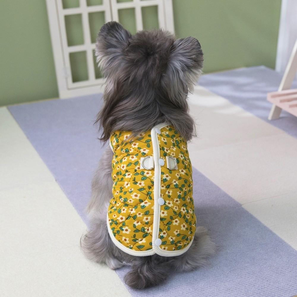 Warm Cozy Cat Clothes Floral Kitten Apparel New Dog Vest Pet Supplies