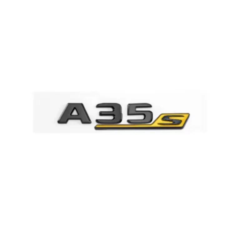 3D ABS красный и черный S-логотип A35S A45S буквенная эмблема наклейка подходит для Mercedes-Benz A45S AMG W176 W177 автомобильные аксессуары.