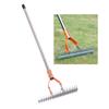 Thatch Rake 14.7 Inch Carbon Steel Stainless Steel Robust Lawn Dethatcher Rake with Handle for Clning Dd Grass Yard Garden