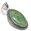 Green Apatite Handmade 925 Sterling Silver Jewelry Pendant 2.80" w2E21