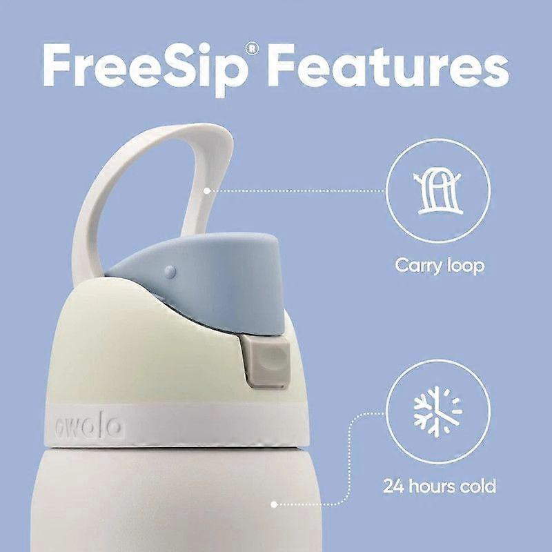 Термобутылка Owala FreeSip из нержавеющей стали 24/32 унции, черная