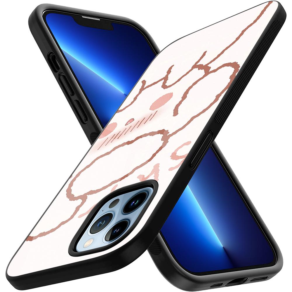 Чехол для телефона с милым медведем из мультфильма для Iphone 14 13 11 12 Pro Max Mini Xs Xr X 7 8 6s Plus Se 2022, защитный чехол из закаленного стекла