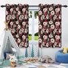 2 шт. Роскошные шторы с цветами в стиле бохо для дома, спальни, гостиной, затемняющие, теплоизоляционные, шумопоглощающие, светонепроницаемые шторы