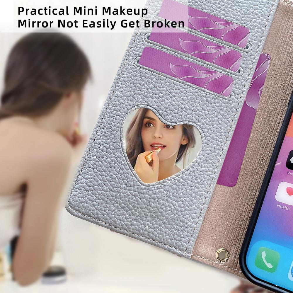 Красный Рисовый 15 5G Флип-кейс для Xiaomi Poco C75 с Слотом для Карты и Держателем A7Pro
