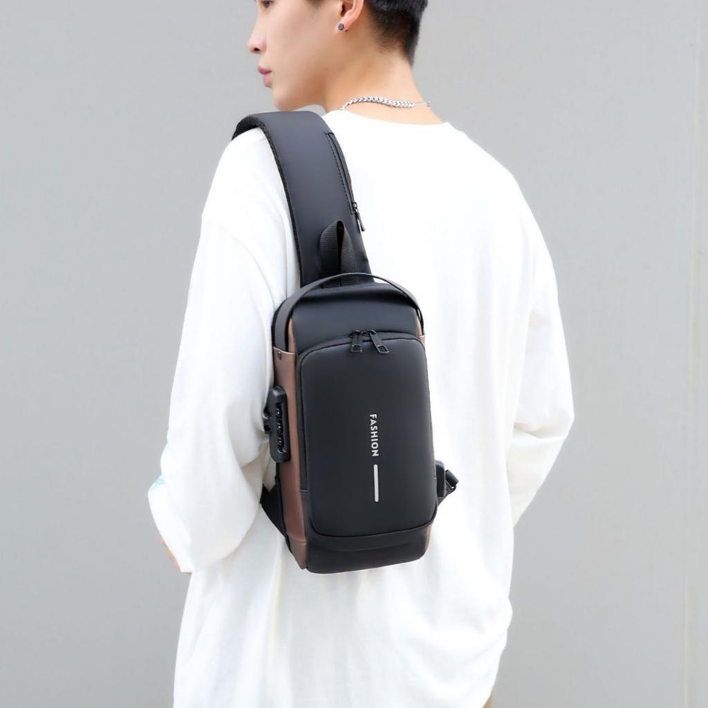 Мужская сумка-мешок Chest Crossbody Bag, новый повседневный рюкзак большой емкости, модный многофункциональный тренд