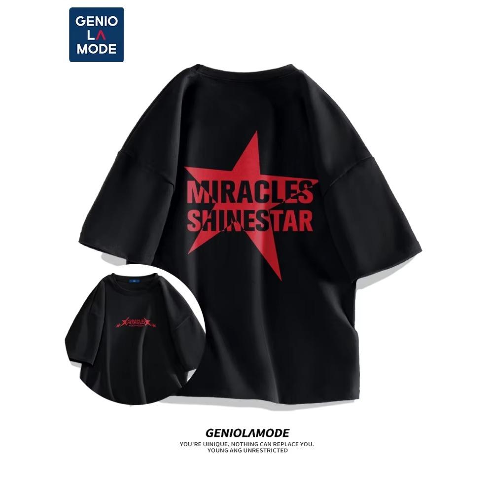 Летняя мода, тяжелая ретро мужская футболка с английскими буквами из 100% хлопка с принтом и круглым вырезом, высококачественная повседневная уличная футболка для фитнеса