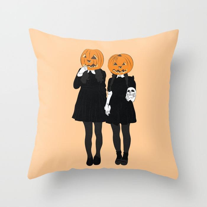 Новая серия Хэллоуин Тыква Домашнее украшение Подушка Подушка Хэллоуин Наволочка