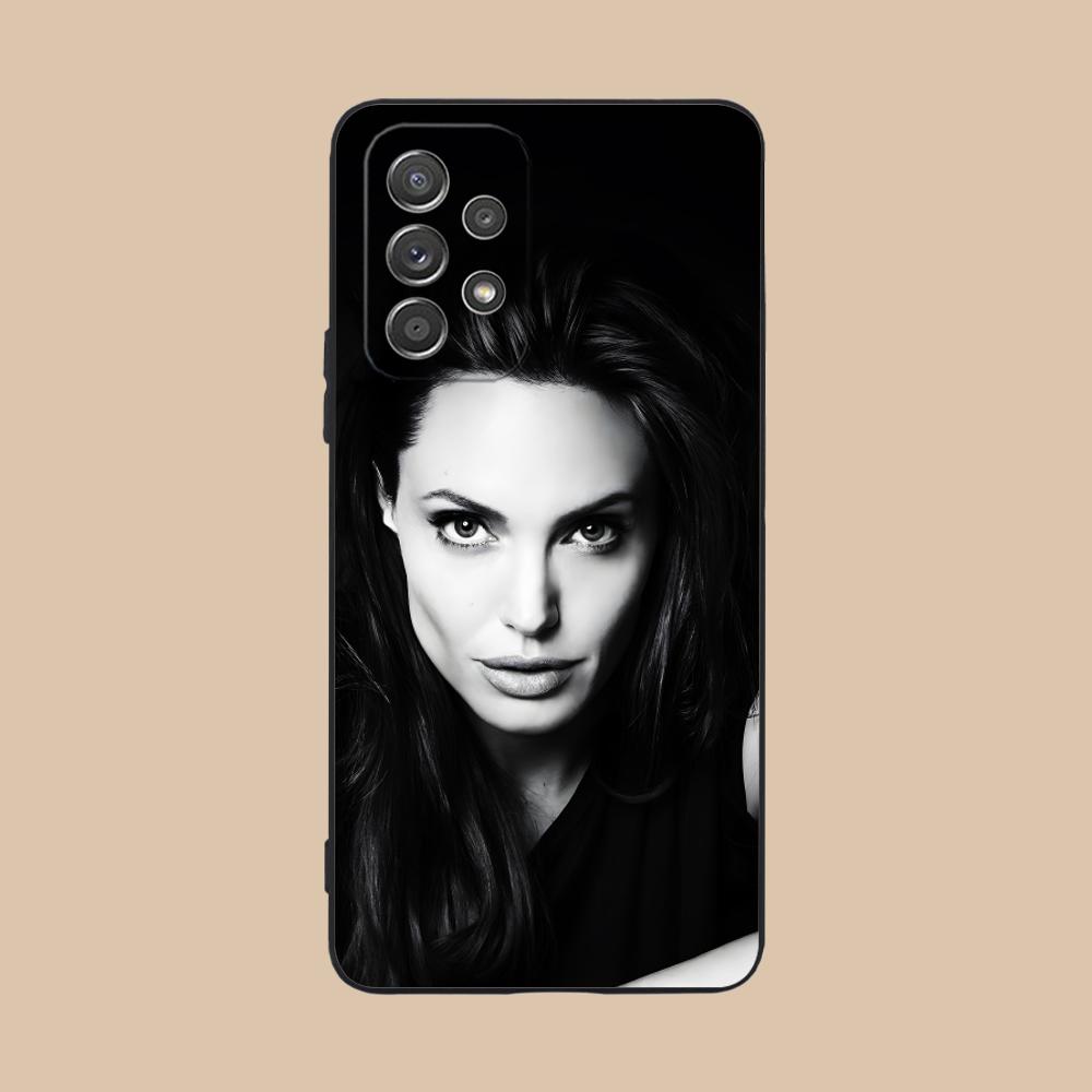 Матовый ТПУ чехол для мобильного телефона Angel Jolie для Samsung Galaxy M55 54 42 35 34 33 32 23 22 15 14 13 12 F55 5G Цветная обложка