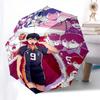 1pc Haikyuu!! Kuroo Tetsurou Automatic Opening Closing Umbrella Portable 3-Fold Design with 8-Bone Iron Frame Outdoor Umbrella Ideal Gift for Fans, Tr