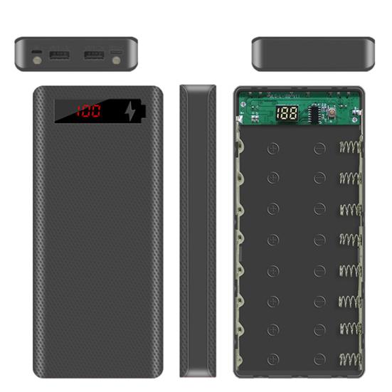 Портативный USB 18650 ЖК-дисплей DIY Mobile Power Bank Case Micro Корпус